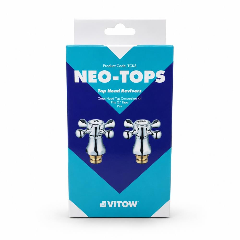 Cross Head Chrome Plated Tap Conversion Kit Lava
