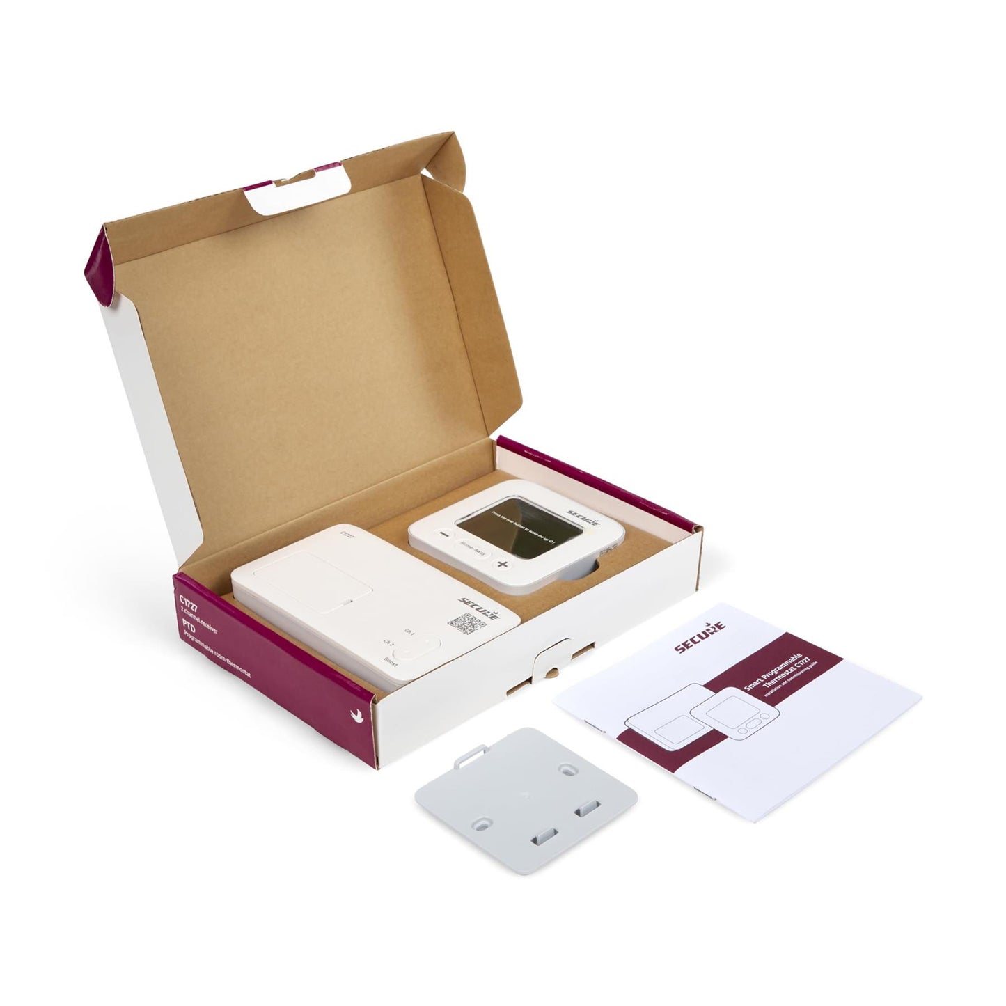 OPENBOX - Secure C1727 Smart Programmable Thermostat 2 Channel Secure