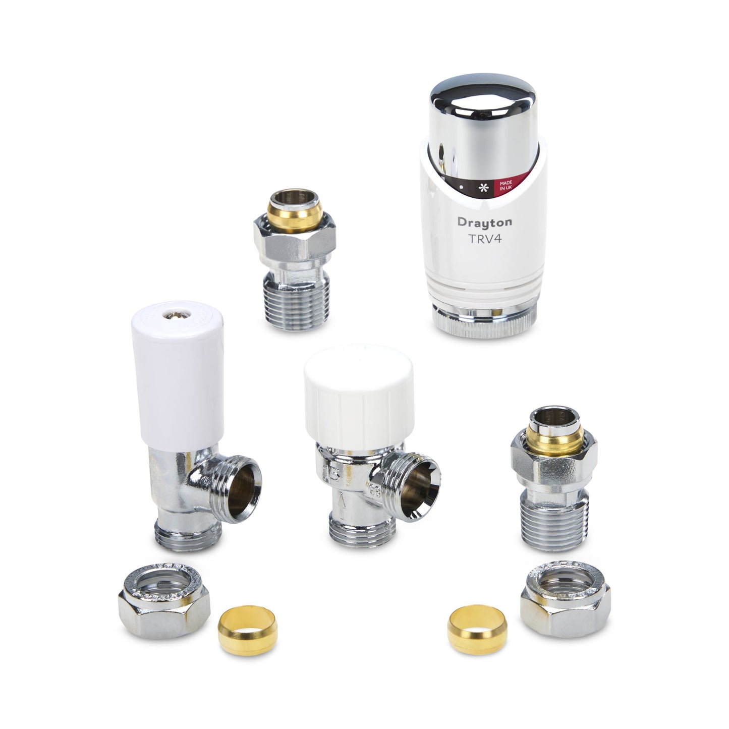Drayton Auto Balancing TRV4 Thermostatic Radiator Valve with Lockshield 07 05 560 Drayton - Feature Detail