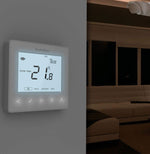 Heatmiser NeoStat-HW V2 - Hot Water Programmer - Glacier White Heatmiser - Close Up Detail