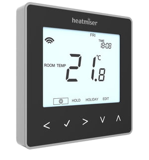 Heatmiser NeoStat v2 Black Programmable Digital Thermostat