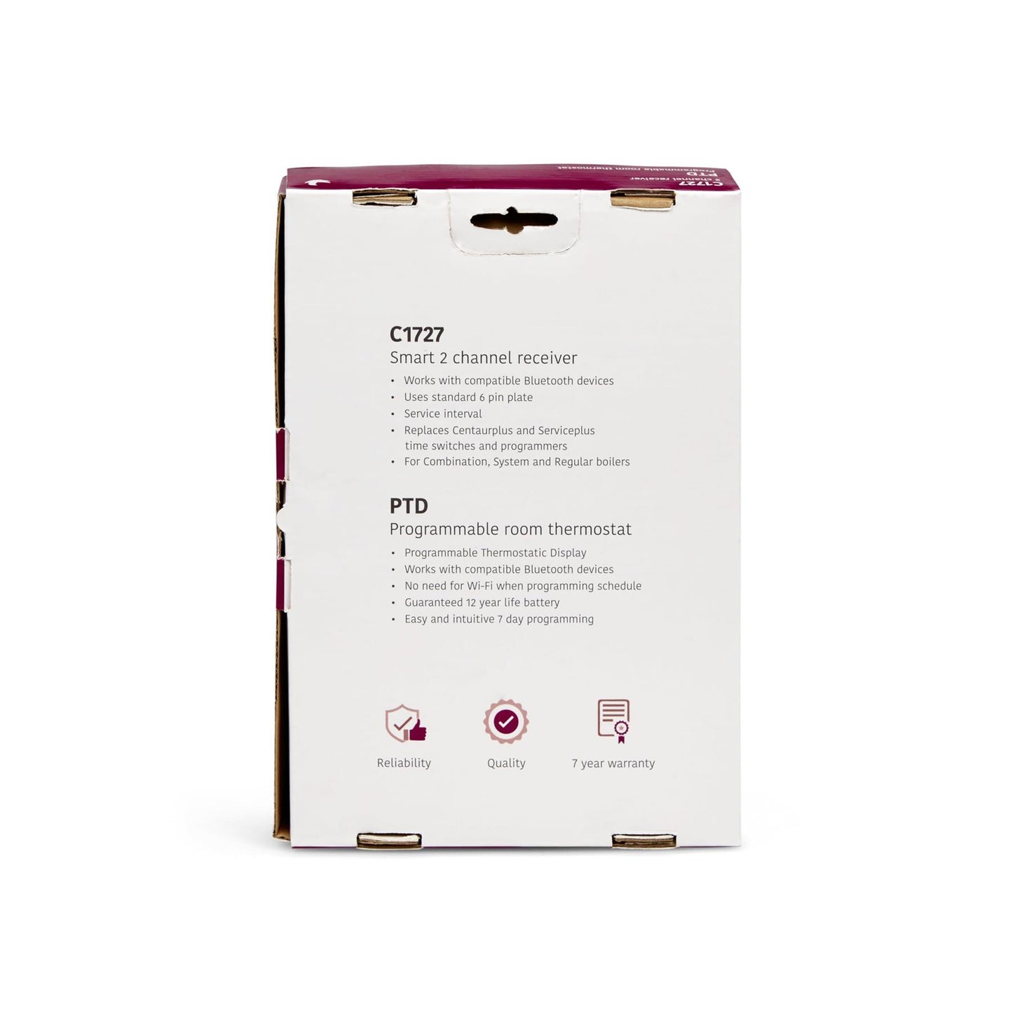 OPENBOX - Secure C1727 Smart Programmable Thermostat 2 Channel Secure