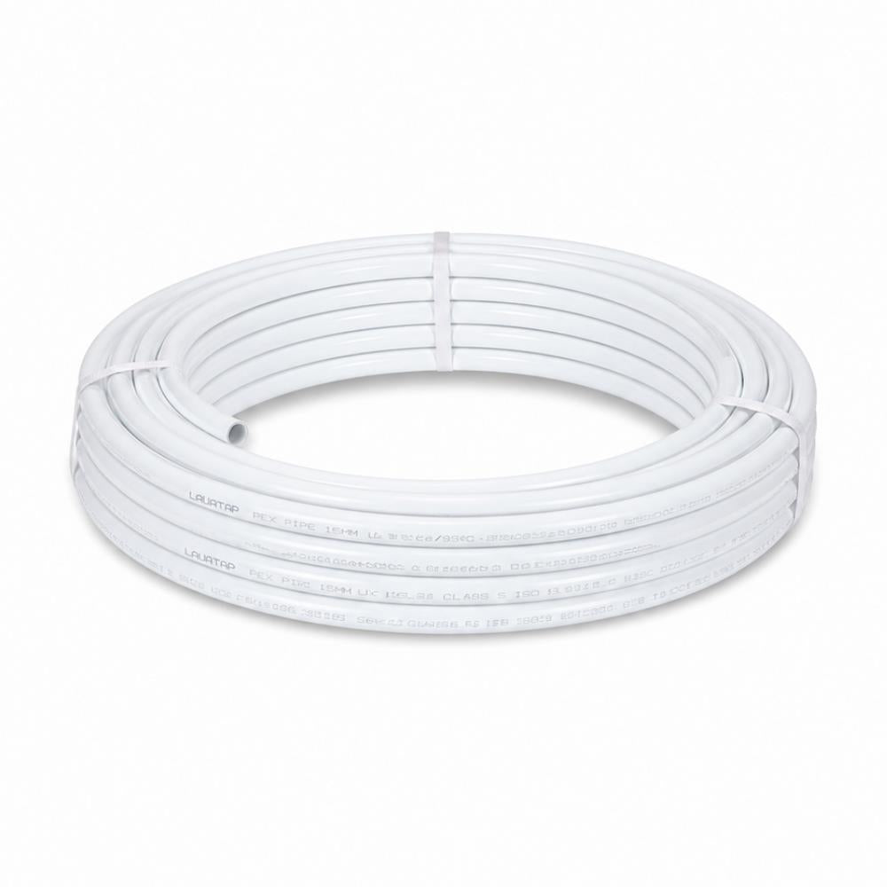LavaTap 15mm PEX barrier pipe, white, 25m coil