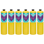 Firemaster Mapp Gas 400g Cylinder x 6 Firemaster