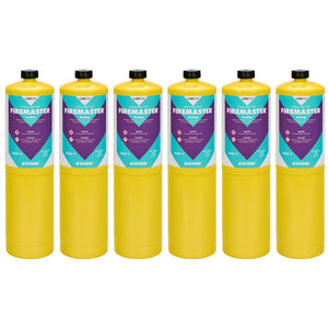Firemaster Mapp Gas 400g Cylinder x 6