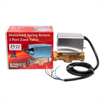 Banico ZV22 22mm 2 Port Motorised Zone Valve Banico - Side Profile
