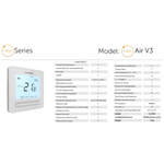 NO - Heatmiser NeoAir V3 Smart Wireless Thermostat (Glacier White) Heatmiser