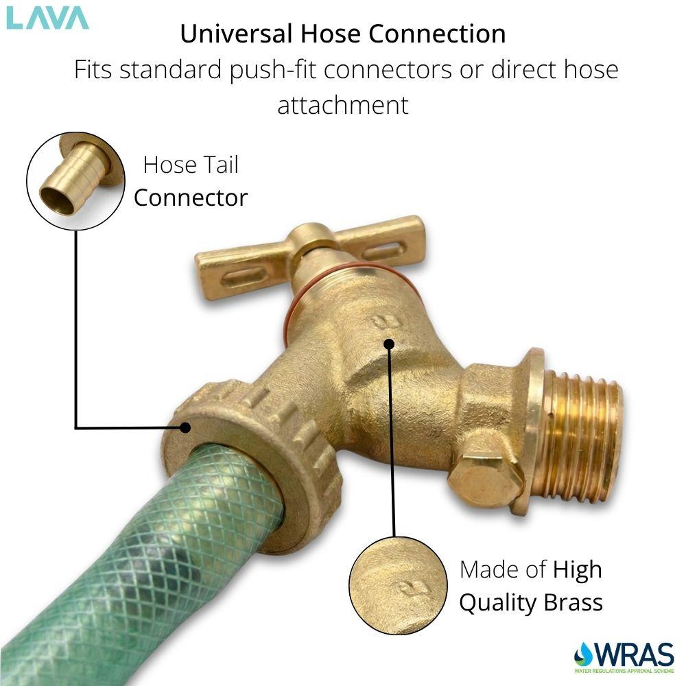 Outside Tap 1/2 Inch  Bibtap WRAS Approved Double-Check Valve LavaTap