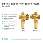LavaTap 1in male x female swivel anti freeze valve – how to fit