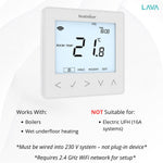 Heatmiser NeoStat WIFI Thermostat - Glacier White Heatmiser
