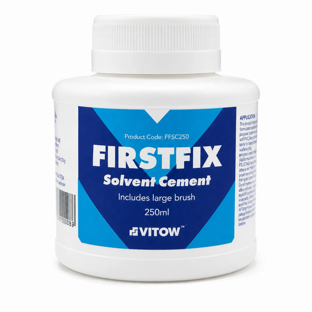 Mark Vitow FirstFix Solvent Cement 250 ml PVC Pipe Glue for Solvent Weld Waste Pipe Fittings Mark Vitow