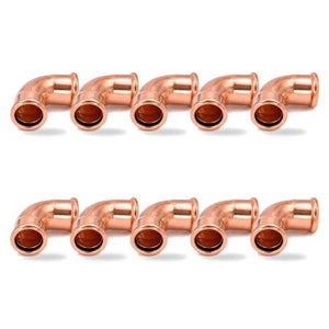 LavaPlumb 15mm Copper Press Fit 90 Degree Elbow 10 Pack – M-Profile WRAS