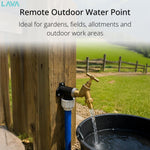 LavaTap 1/2 Inch Brass Garden Tap Kit with 20 mm MDPE Wall Plate Elbow and PTFE Tape LavaTap