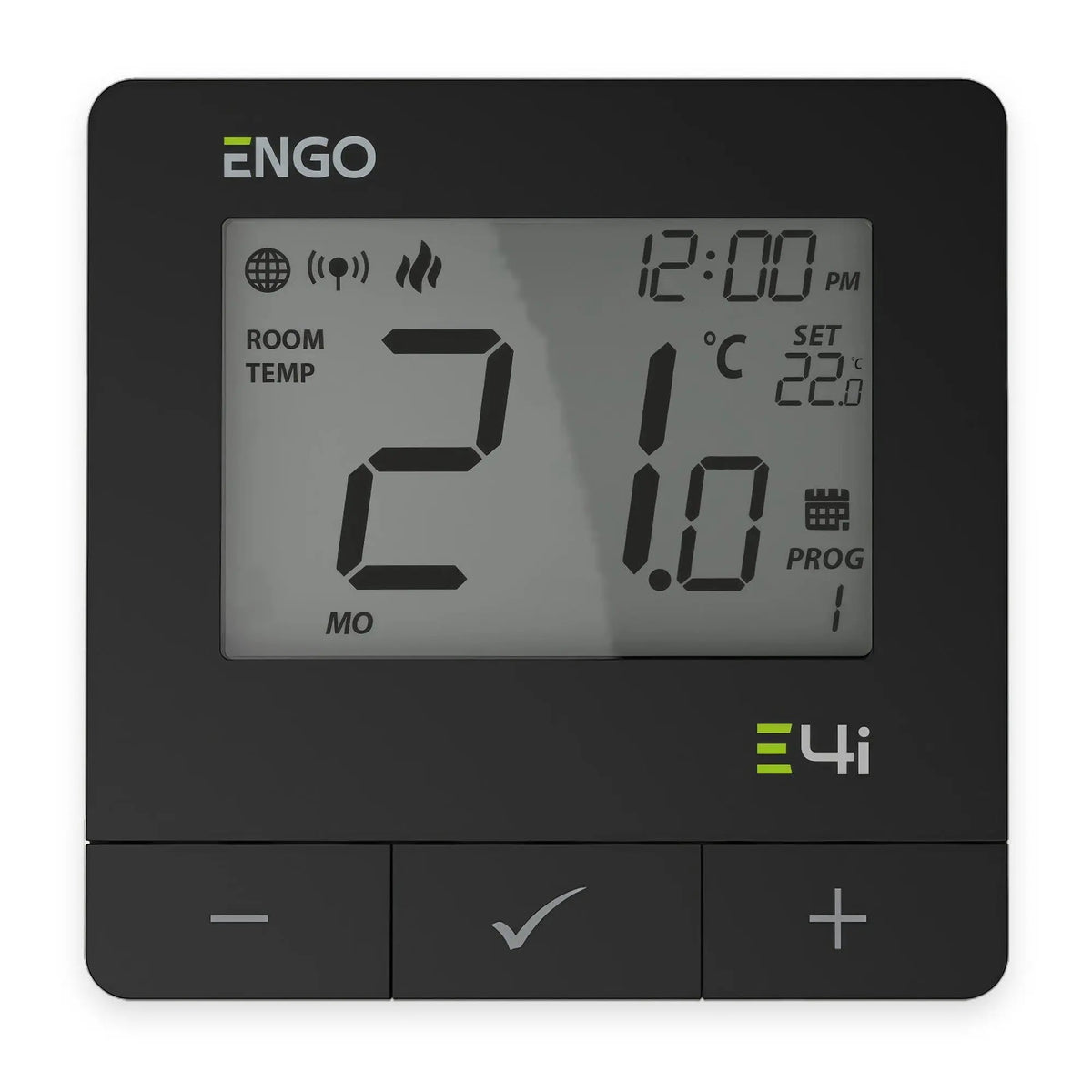 ENGO E4i Wi-Fi Smart Thermostat 230V Wired - Black ENGO