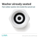 6mm Push Fit x 3/8 BSP Female Boiling Water Tank Adaptor LavaTap