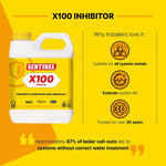 Sentinel X100 Inhibitor and X800 Cleaner Central Heating Treatment Kit LavaStore