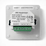 Heatmiser NeoStat V3 Programmable Wired Thermostat  (Platinum Silver) Heatmiser - In Use