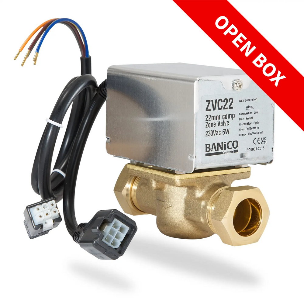 OPENBOX - Banico ZVC22 2 Port Valve and Body with Connector Banico