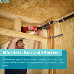 LavaPlumb Copper Pressfit Equal Tee - 15mm LavaPlumb