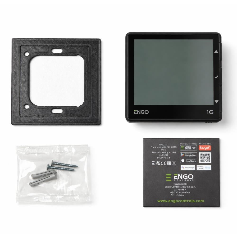 ENGO EONE-16W Wi-Fi Smart Thermostat 16A Relay - Black ENGO - Feature Detail