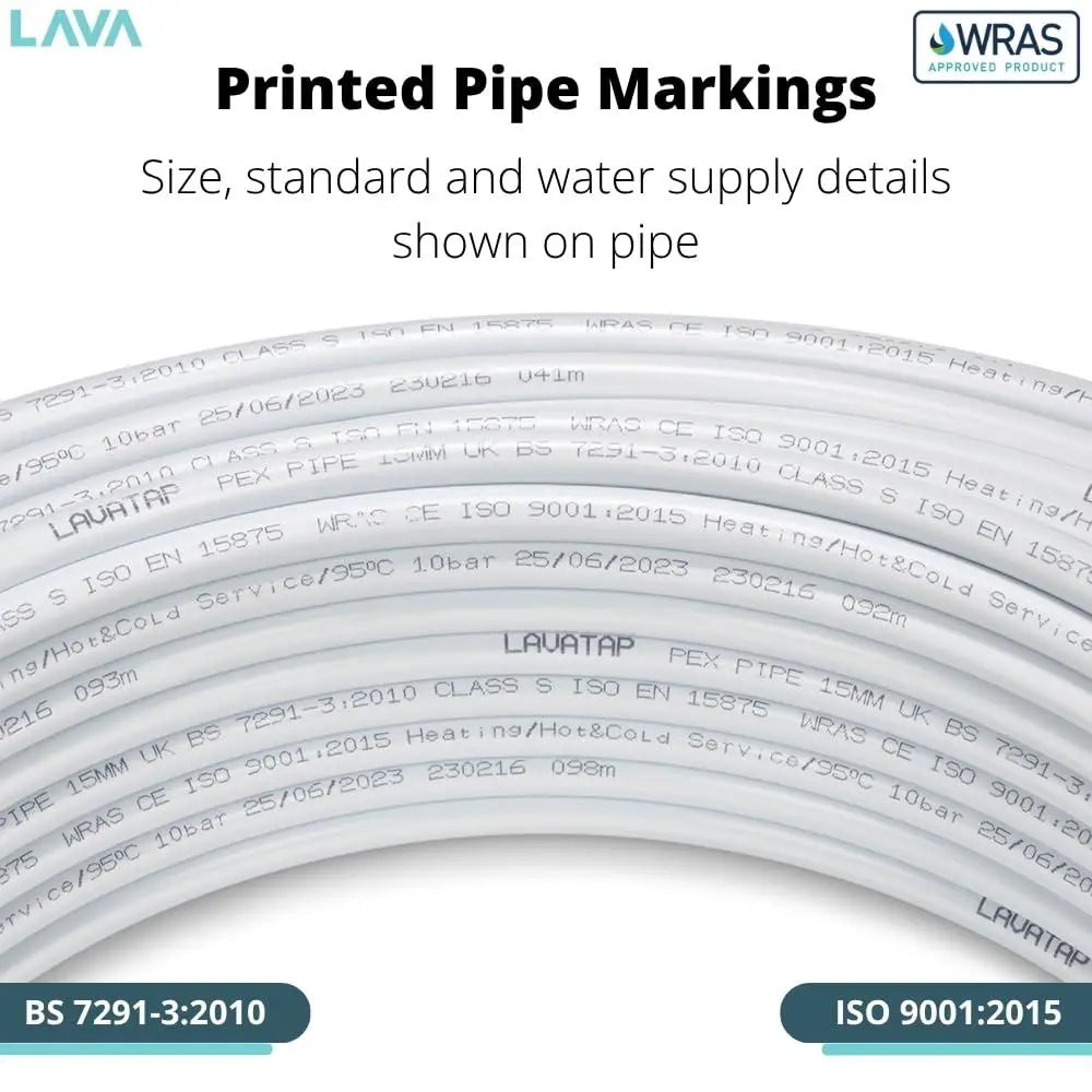 KIT - LavaTap 22mm PEX Barrier Pipe 25m **Coil + 50 Inserts** LavaTap
