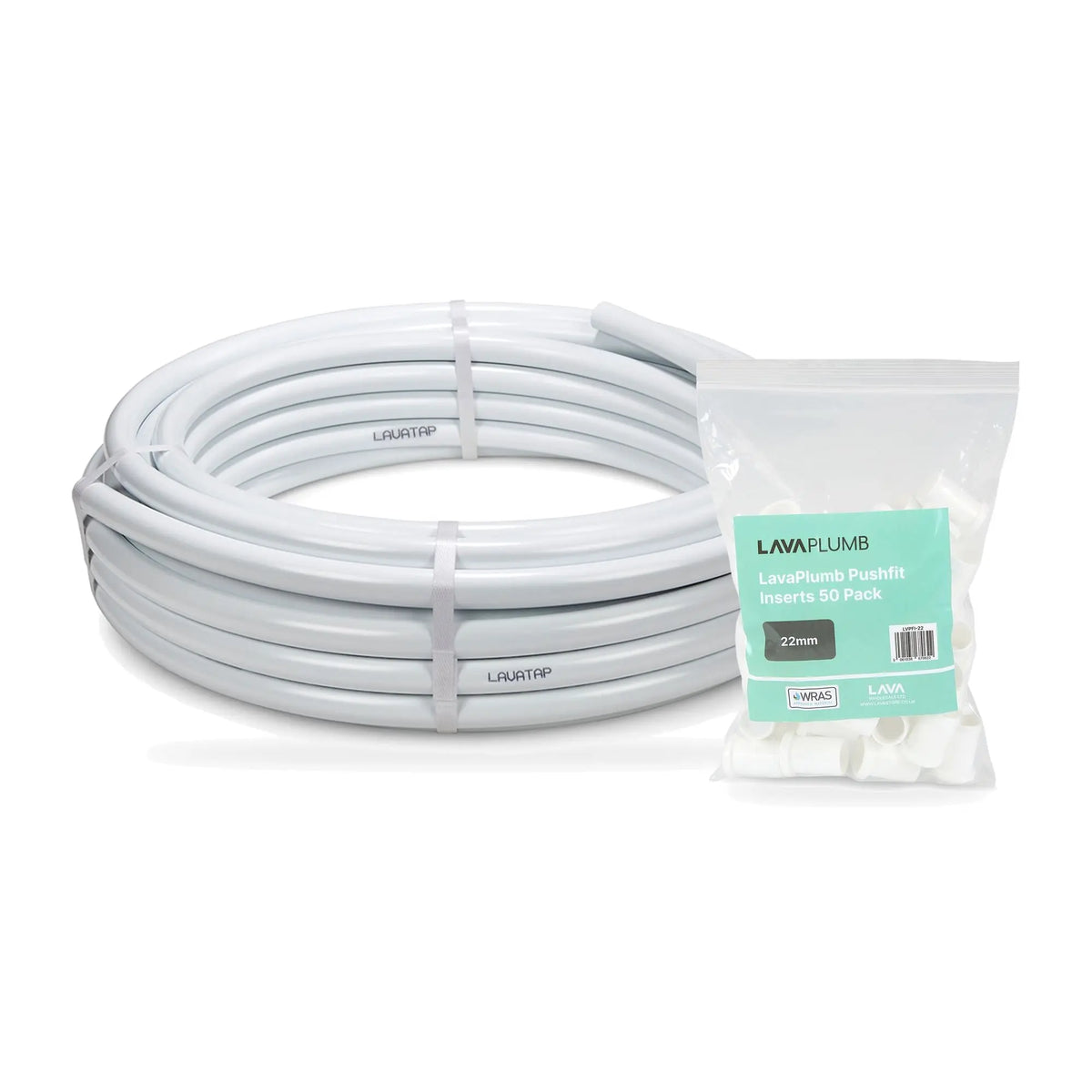 KIT - LavaTap 22mm PEX Barrier Pipe 25m **Coil + 50 Inserts** LavaTap