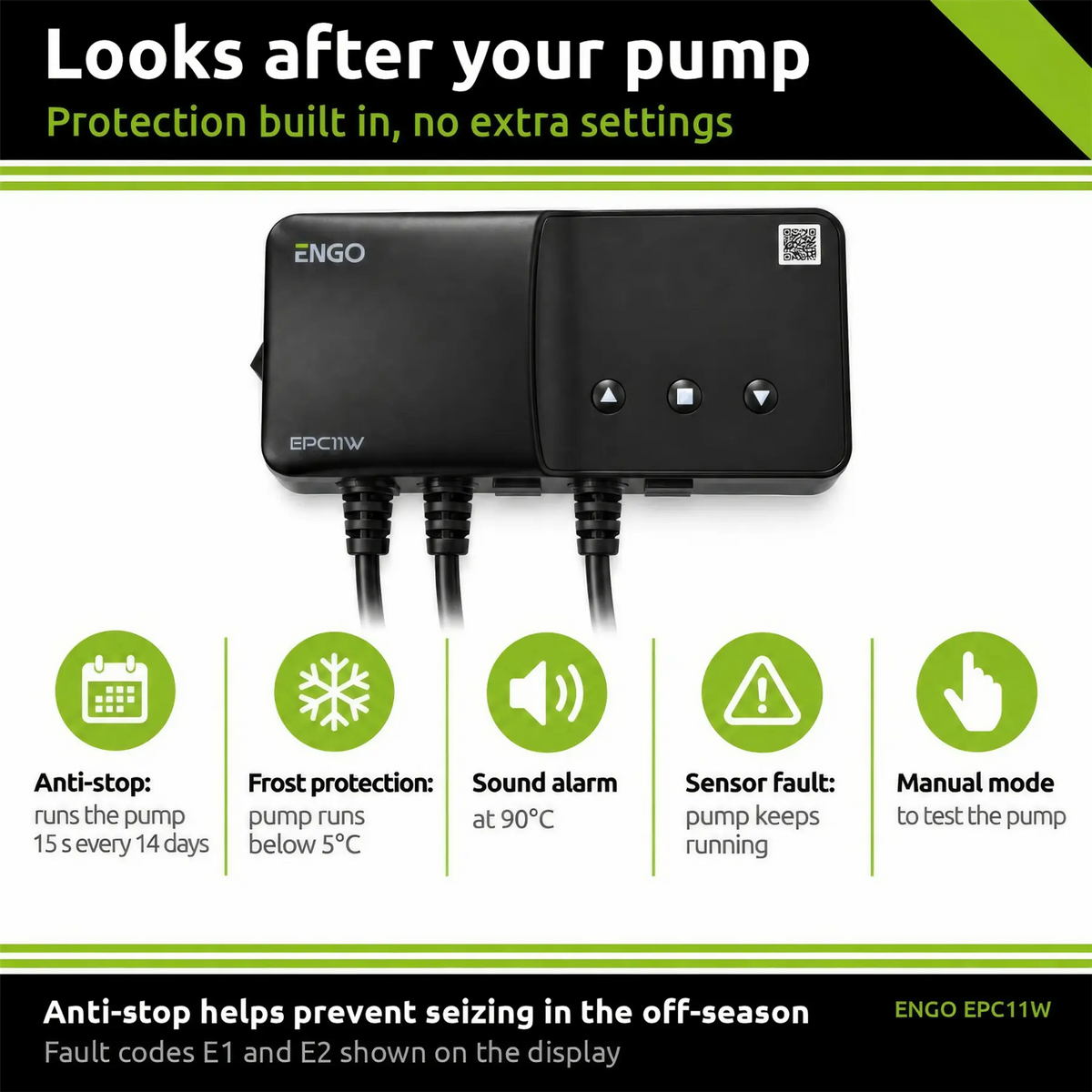 ENGO EPC11W Pump Controller for CH & Hot Water ENGO