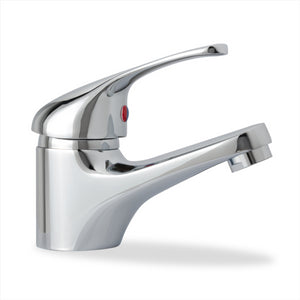 Chrome Mono Basin Mixer Tap with Click Waste