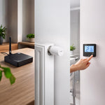 ENGO E25 Smart Thermostat Starter Pack Zigbee Radiator Control Black ENGO - Side Profile