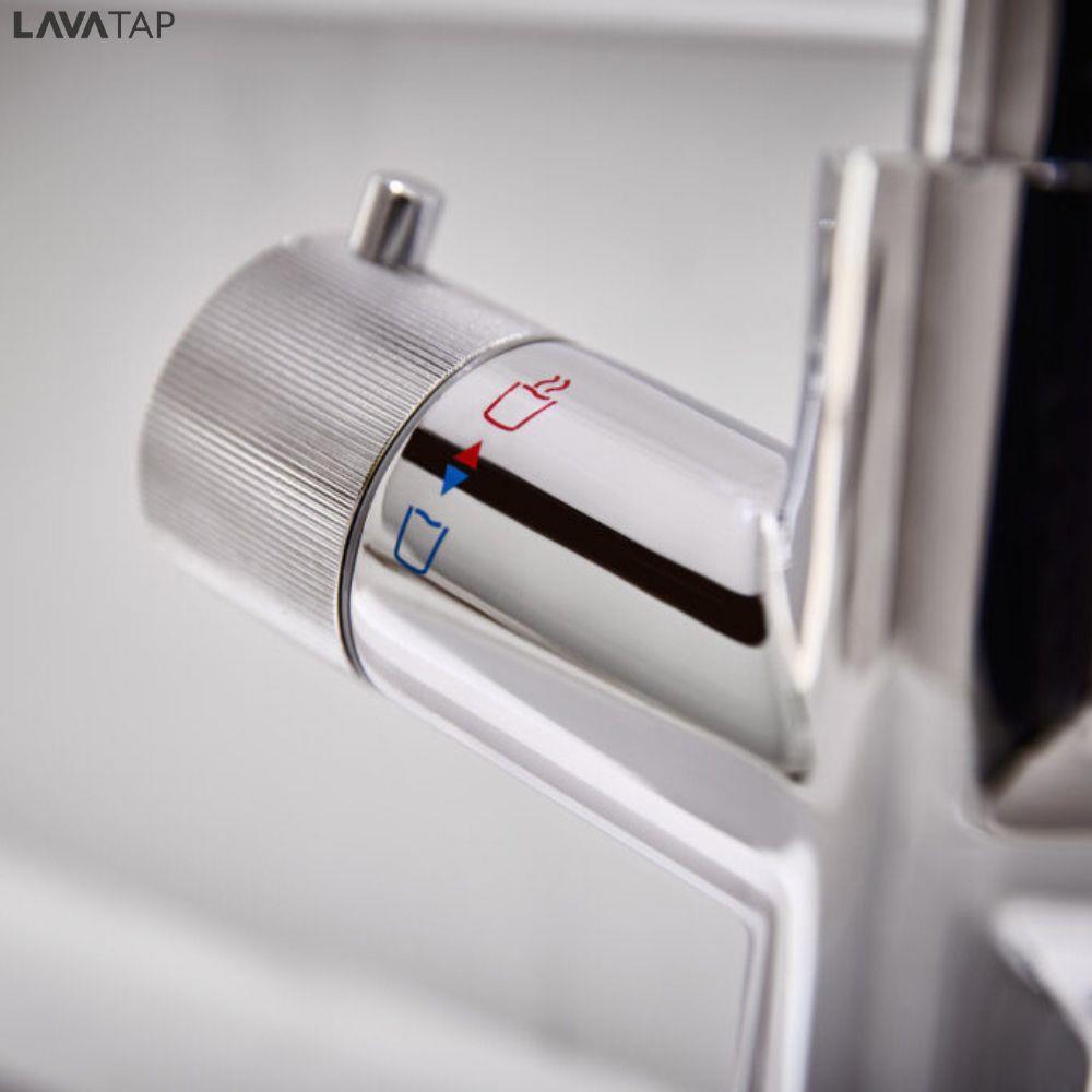 LavaTap 4 in 1 Boiling Water Tap Kit with Tank and Filter Instant Hot Water Kitchen Tap System - Chrome Lava