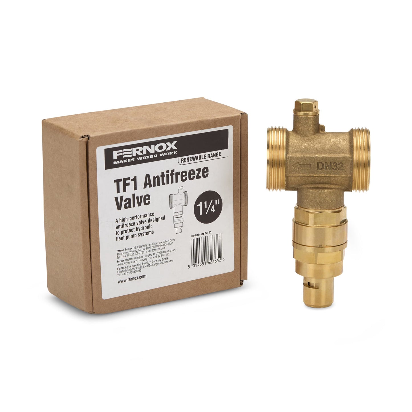 Fernox TF1 Heat Pump Antifreeze Valve 1.25 inch 62665