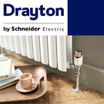Drayton Auto Balancing TRV4 Thermostatic Radiator Valve with Lockshield 07 05 560 Drayton - Close Up Detail