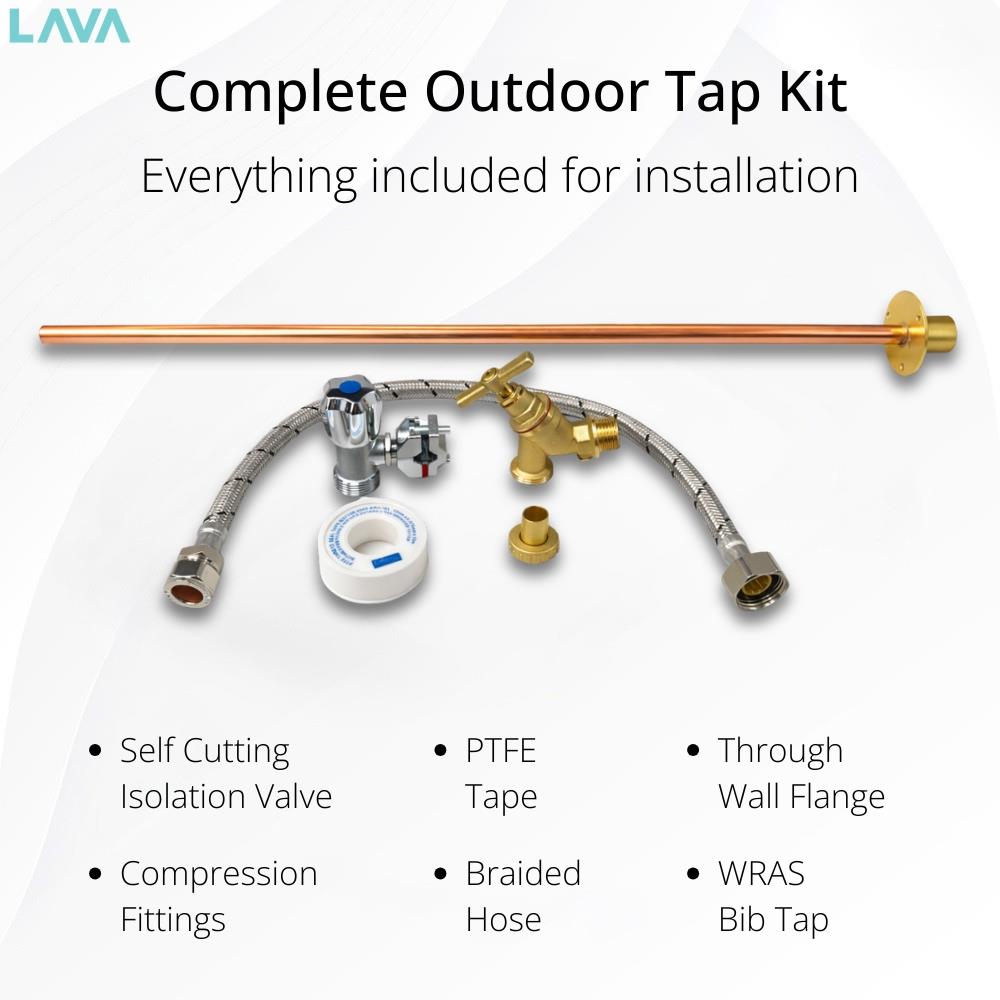 LavaTap 600mm Outside Garden Tap Kit LavaTap