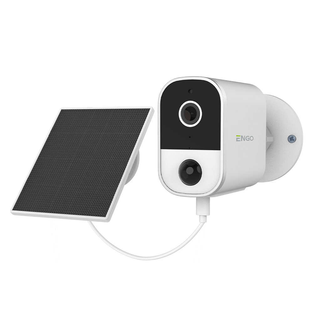 ENGO ECAM Solar WiFi Smart Camera 4MP Outdoor Solar Battery ENGO Controls
