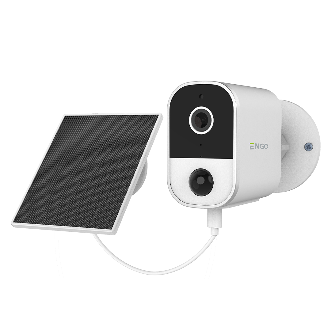 ENGO ECAM Solar WiFi Smart Camera 4MP Outdoor Solar Battery ENGO Controls