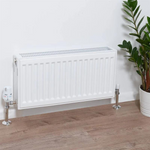 LavaTap Thermostatic Radiator Valve TRV with Lockshield 1/2 Inch x 15mm Angled White Radiator Thermostat Valve LavaTap - Product Overview