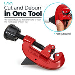 LavaTap pipe cutter 3-30mm – fold-out deburring reamer