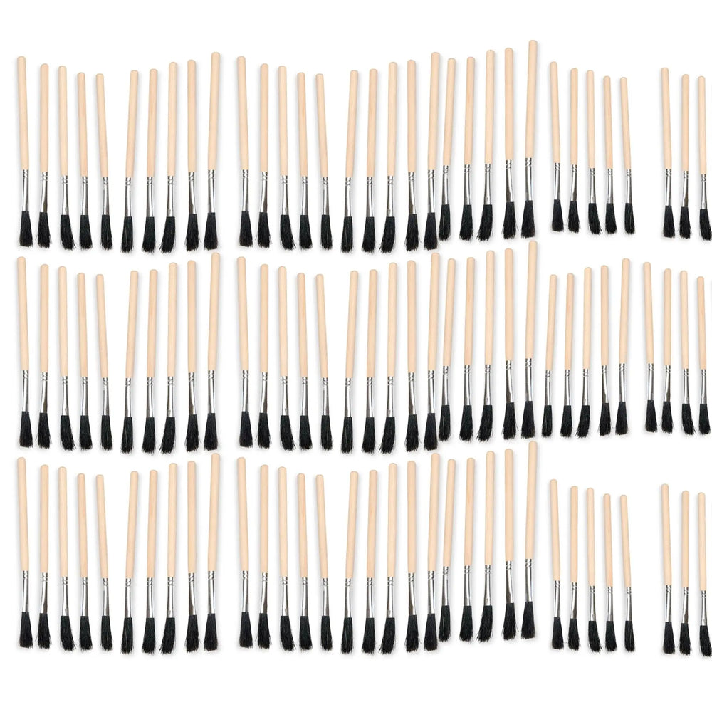 LavaTap Flux Brush – Wooden Handle Brushes with Steel Grip X 100 Todays Tools