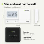 OPENBOX - ENGO E901WIFI Wireless Smart Thermostat 7 Day Programmable Wifi Smart Heating  Alexa Google ENGO Smart App ENGO