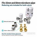 LavaTap microbore TRV set 15mm 10mm - microbore