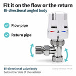 LavaTap microbore TRV set 15mm 10mm - flow or return