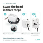 Drayton ZA5 actuator head – swap the head in three steps