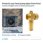 LavaTap 1in male x female swivel anti freeze valve – frost protection