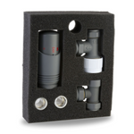 LavaTherm TRV Anthracite Thermostatic Radiator Valve - Angled LavaTherm - Installation View