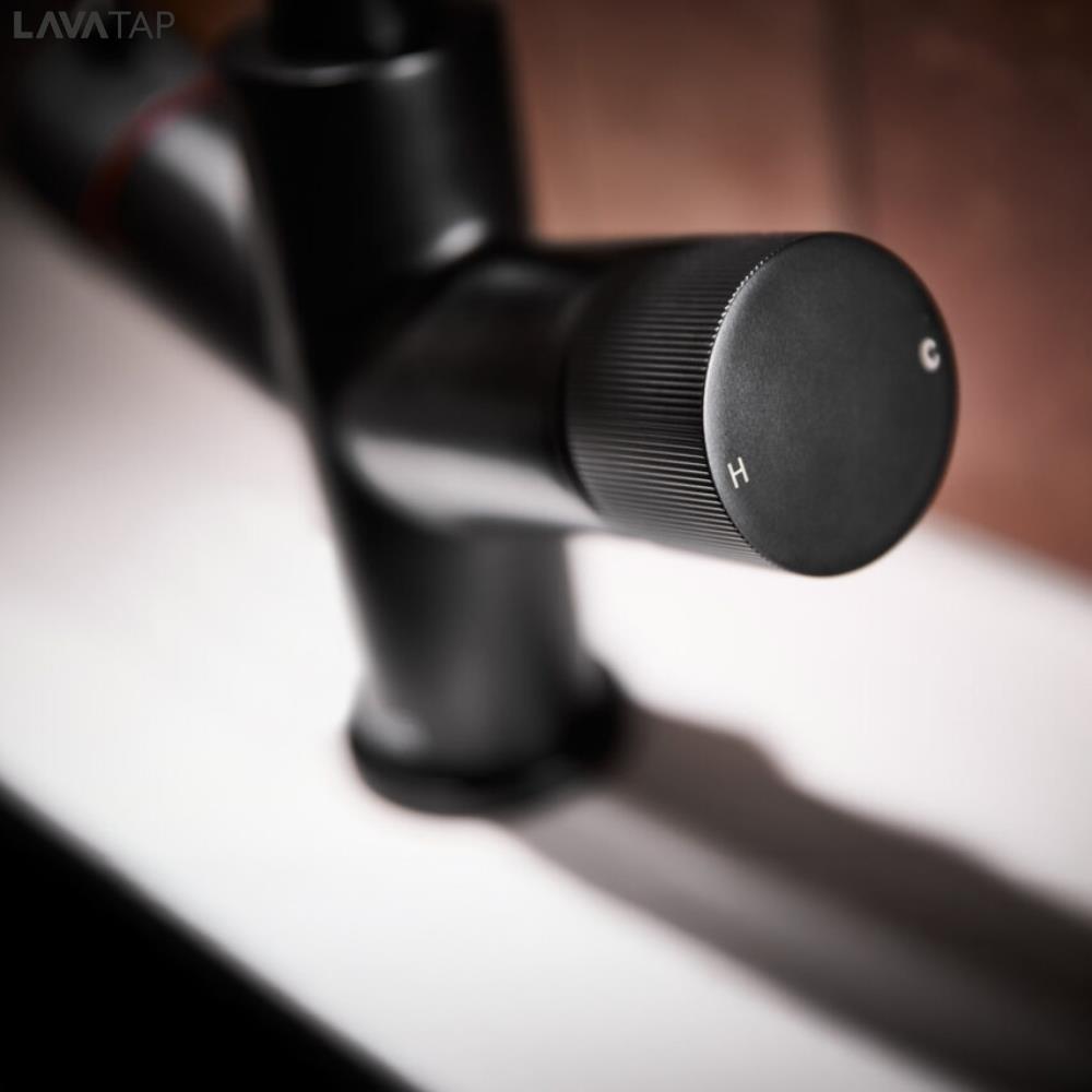 LavaTap 4 in 1 Pull Out Boiling Water Tap Kit with Tank and Filter - Black LavaTap - Angle View