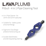 Pitbull 4 in 1 Copper Pipe Cleaner Tool  15mm and 22mm Pitbull - Close Up Detail