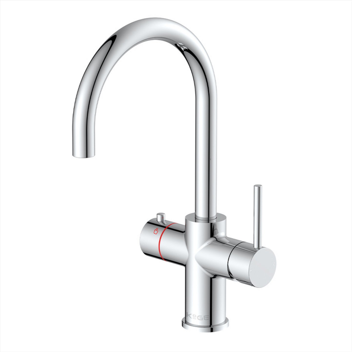 LavaTap Chrome 3-in-1 Swan Neck Boiling Water Tap Kit
