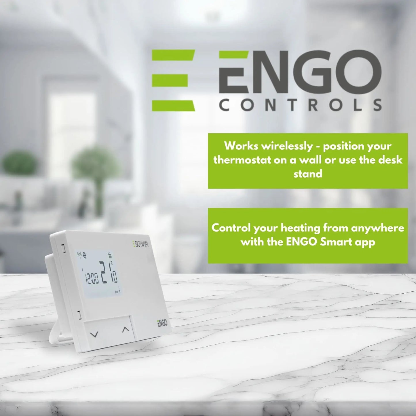 OPENBOX - ENGO E901WIFI Wireless Smart Thermostat 7 Day Programmable Wifi Smart Heating  Alexa Google ENGO Smart App ENGO