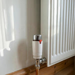 LavaTherm White & Chrome Tab Thermostatic Radiator Valve TRV Head M30 x 1.5 - 1 Pack LavaTherm - Feature Detail