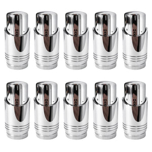 LavaTherm Chrome Thermostatic Radiator Valve TRV Head M30 x 1.5 - 10 Pack